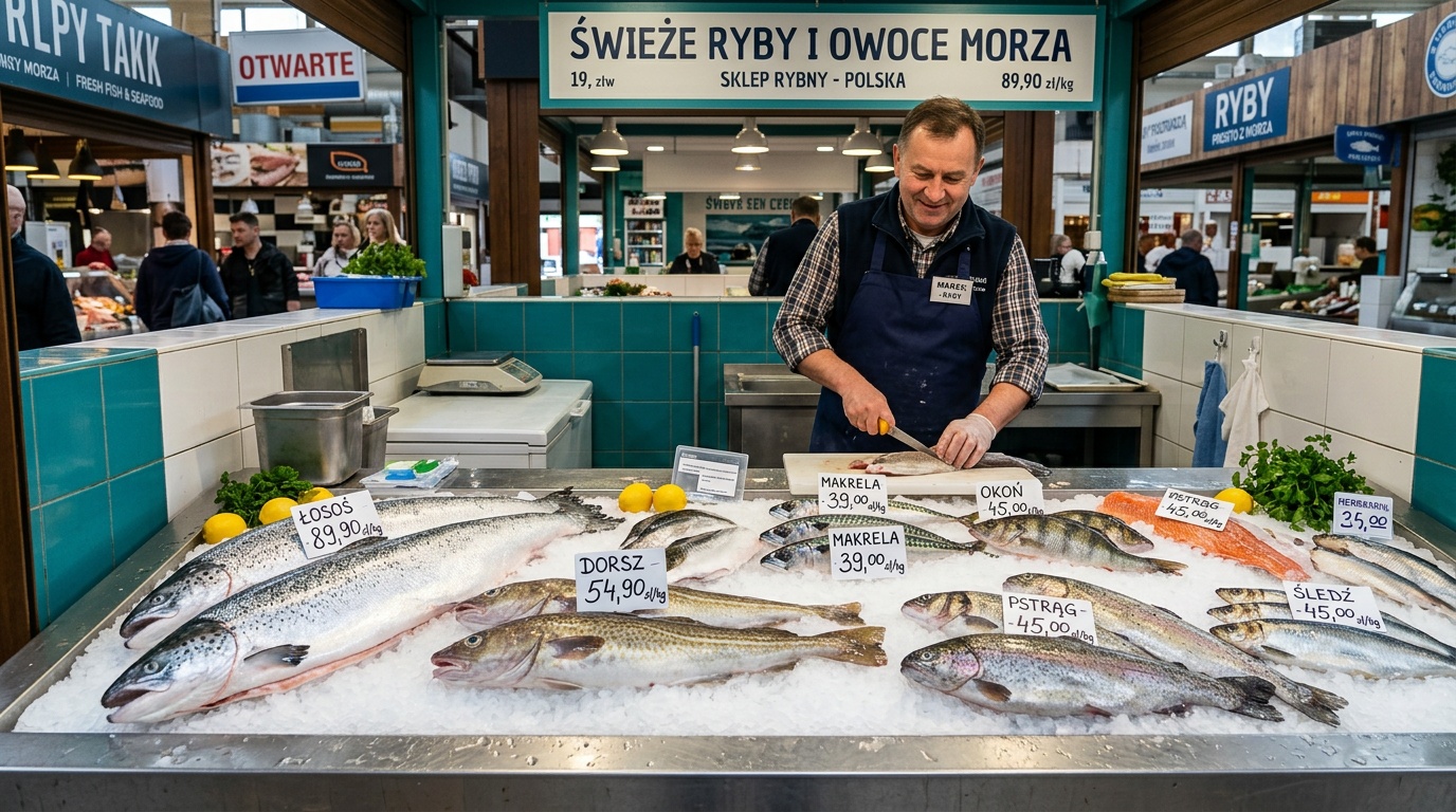 Lód kruszony do przechowywania ryb i owoców morza